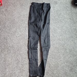 Unique Vintage  Black Zip Leggings